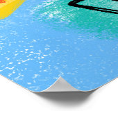 Sonnentag - Niedliches Happy Sun Poster (Ecke)