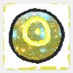 Sonnentag Quadratischer Aufkleber