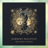 Sonnentag Sonnenstrahlen Gold Schwarz Fensteraufkleber (Blatt 3)