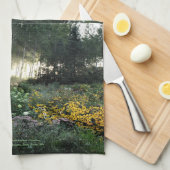 Sonnentage im Garten der verspäteten Jahreszeit Geschirrtuch (Viertel Falte)