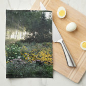 Sonnentage im Garten der verspäteten Jahreszeit Geschirrtuch (Viertel Falte)