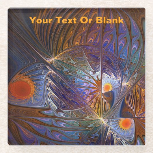 Sonnentempel Glasuntersetzer (Vorderseite)