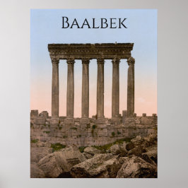 Sonnentempel in Baalbek Poster