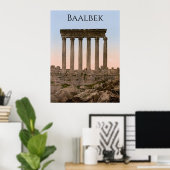 Sonnentempel in Baalbek Poster (Heimbüro)