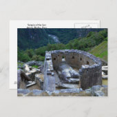 Sonnentempel, Machu Picchu, Peru Postkarte (Vorne/Hinten)
