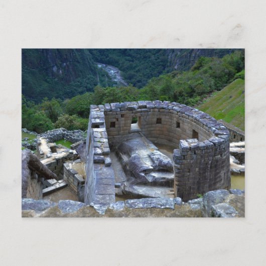 Sonnentempel, Machu Picchu, Peru Postkarte (Vorderseite)