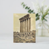 Sonnentempel, seitlicher Blick, Baalbek, Heiliges Postkarte (Stehend Vorderseite)