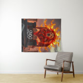 Sonnenthrone Leo Wandteppich (Beispiel (Horizontal))