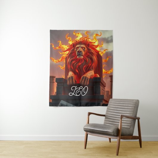Sonnenthrone Leo Wandteppich (Beispiel)