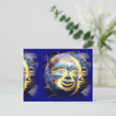 Sonnentoon und Sterne Postkarte (Stehend Vorderseite)