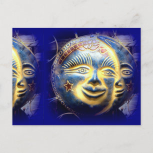 Sonnentoon und Sterne Postkarte