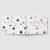 Sonnentouren mit schwarzem und rosa Himmel Gästebuch (Voll)