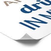 Sonnentrinken in der Hand Poster (Ecke)