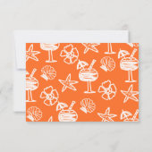 Sonnentropische Hand gezeichnet Danke Karte (Rückseite)