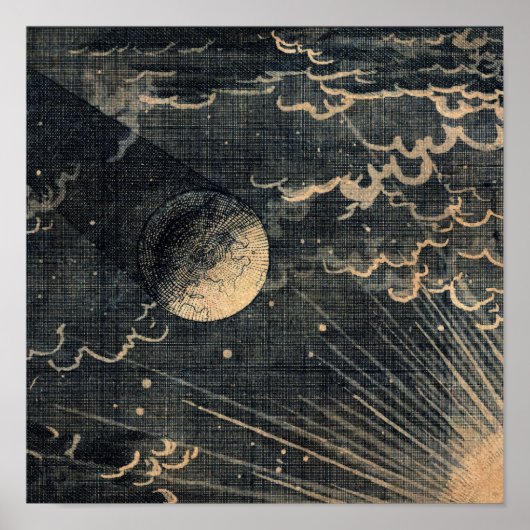 Sonnenüberstrahlung gegenüber Earth Vintage Poster (Vorne)