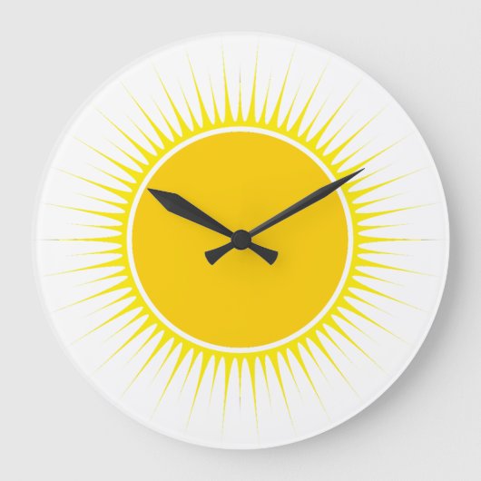 Sonnenuhr Große Wanduhr (Vorderseite)