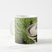 Sonnenuhr in Lavendel Kaffeetasse (Vorderseite Links)