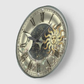 Sonnenuhr und Mondmauer Große Wanduhr (Winkel)
