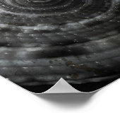 Sonnenuhr (Vorderseite) BW-Poster Poster (Ecke)