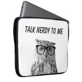 Sonnenuhu mit nerdigem Gläser Foto Laptop Ärmel Laptopschutzhülle (Vorne Rechts)