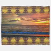 Sonnenuntergang 1577 fleecedecke (Vorderseite (Horizontal))