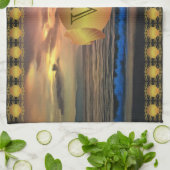 Sonnenuntergang 1577 geschirrtuch (Gefaltet)