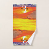 Sonnenuntergang 2443 badhandtuch set (Handtuch)
