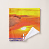 Sonnenuntergang 2443 badhandtuch set (Waschlappen)