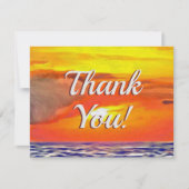 Sonnenuntergang 2443 dankeskarte (Vorderseite)