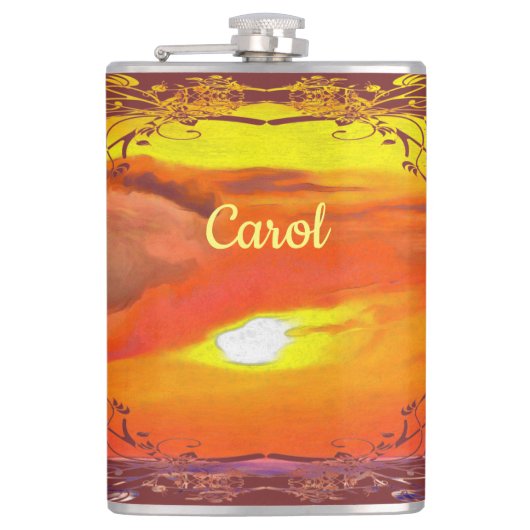 Sonnenuntergang 2443 flachmann (Vorderseite)