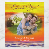 Sonnenuntergang 2443 weinetikett (Einzelnes Label)