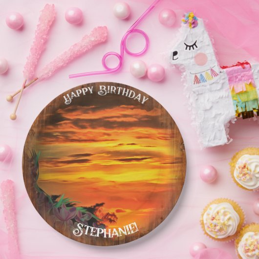 Sonnenuntergang 2584 pappteller (Party)