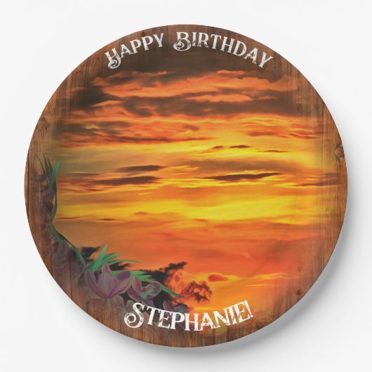 Sonnenuntergang 2584 pappteller (Vorderseite)