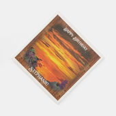 Sonnenuntergang 2584 serviette (Ecke)