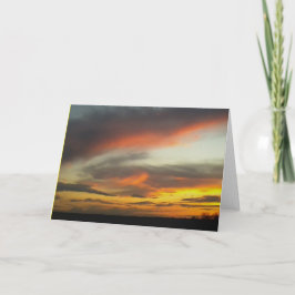 Sonnenuntergang 2 Grußkarte ... Handy-Foto 2016 Karte
