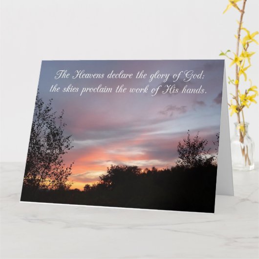 Sonnenuntergang 2 karte (Gelbe Blume)