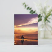 Sonnenuntergang 2 postkarte (Stehend Vorderseite)