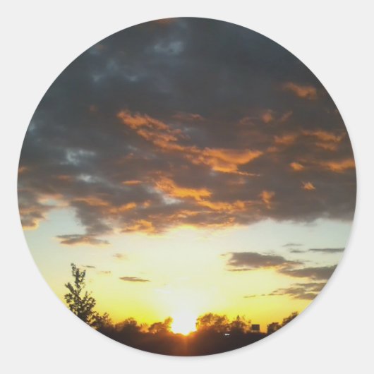 Sonnenuntergang 3 Aufkleber (Vorderseite)