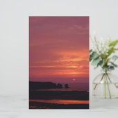 Sonnenuntergang 3 briefpapier (Stehend Vorderseite)
