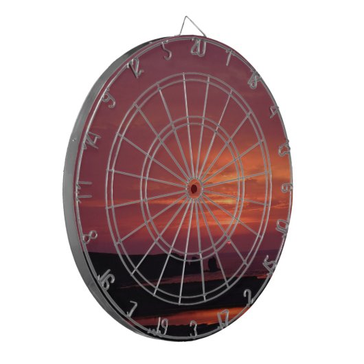 Sonnenuntergang 3 dartscheibe (Vorderseite Links)