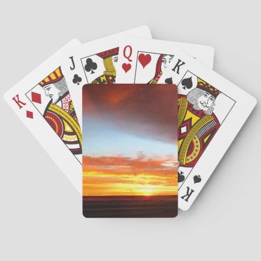 Sonnenuntergang 3 spielkarten (Rückseite)