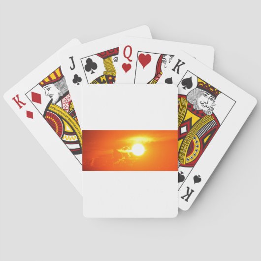 Sonnenuntergang 3 spielkarten (Rückseite)