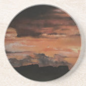 Sonnenuntergang 4 sandstein untersetzer (Vorne)