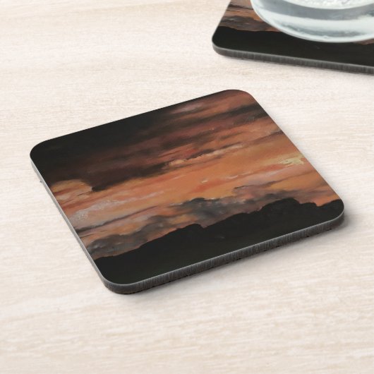 Sonnenuntergang 4 untersetzer (Linke Seite)