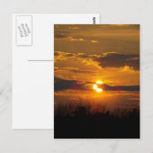 Sonnenuntergang 5 postkarte (Vorne/Hinten)