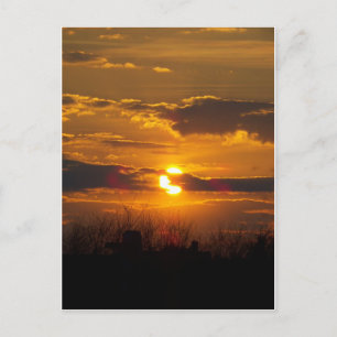 Sonnenuntergang 5 postkarte