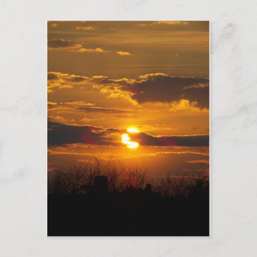 Sonnenuntergang 5 postkarte (Vorderseite)
