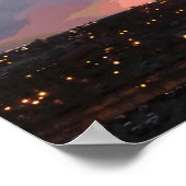 Sonnenuntergang - 6. April 2018 um 19:34 Uhr. Poster (Ecke)