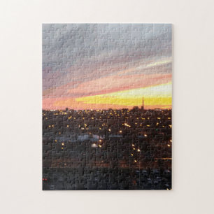 Sonnenuntergang - 6. April 2018 um 19:34 Uhr. Puzzle