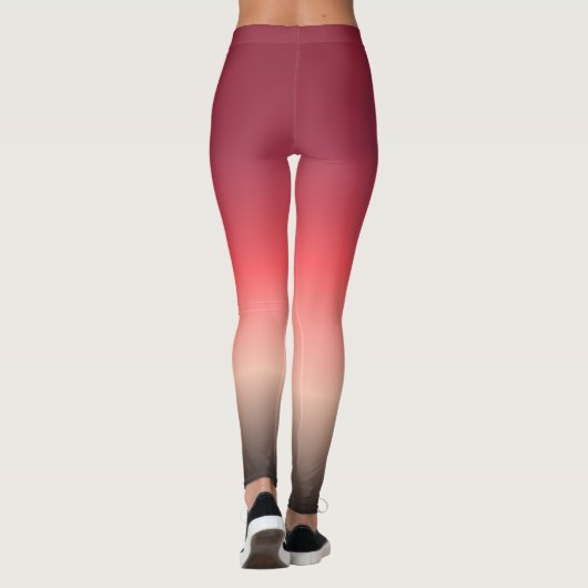 Sonnenuntergang Abend Leggings (Rückseite)